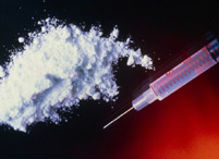 Heroin Powder and Needle